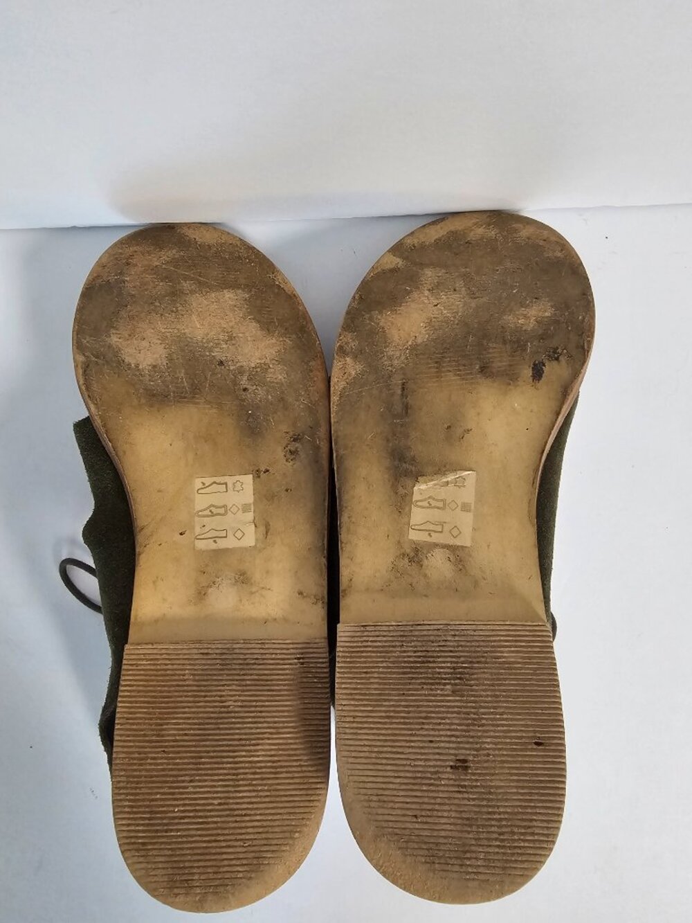 Sole Society Gladiator Sandals Cady Olive Green Suede Boho Festival Casual 8.5 - Picture 7 of 9